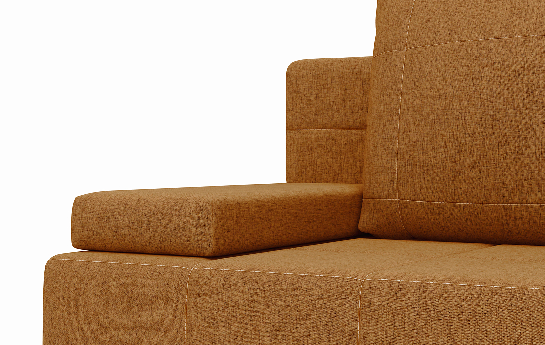 Ричмонд М / Диван - кровать 3-х мест Рогожка флис терракотовый